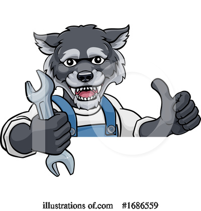 Royalty-Free (RF) Wolf Clipart Illustration by AtStockIllustration - Stock Sample #1686559