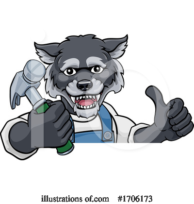 Royalty-Free (RF) Wolf Clipart Illustration by AtStockIllustration - Stock Sample #1706173