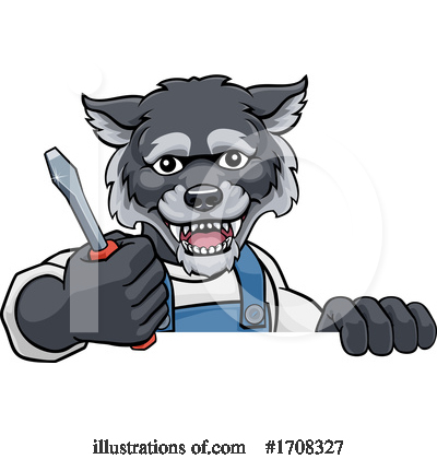 Royalty-Free (RF) Wolf Clipart Illustration by AtStockIllustration - Stock Sample #1708327