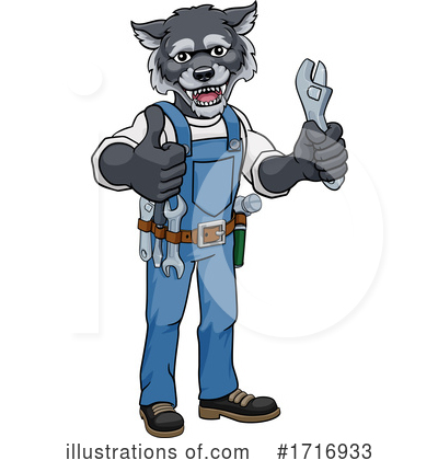 Royalty-Free (RF) Wolf Clipart Illustration by AtStockIllustration - Stock Sample #1716933