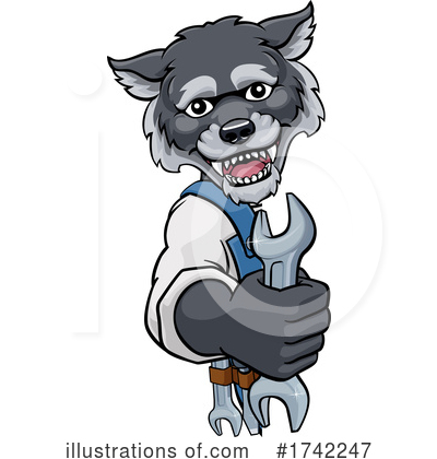 Royalty-Free (RF) Wolf Clipart Illustration by AtStockIllustration - Stock Sample #1742247