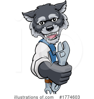 Royalty-Free (RF) Wolf Clipart Illustration by AtStockIllustration - Stock Sample #1774603