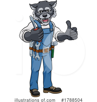 Royalty-Free (RF) Wolf Clipart Illustration by AtStockIllustration - Stock Sample #1788504