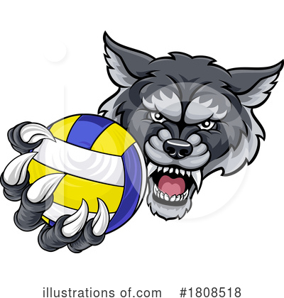 Volleyball Clipart #1808518 by AtStockIllustration