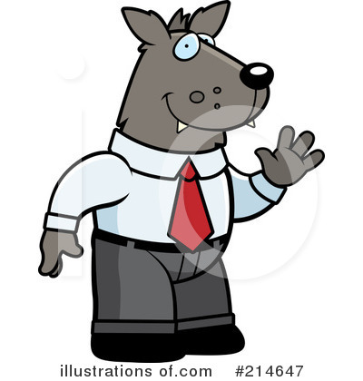 Royalty-Free (RF) Wolf Clipart Illustration by Cory Thoman - Stock Sample #214647