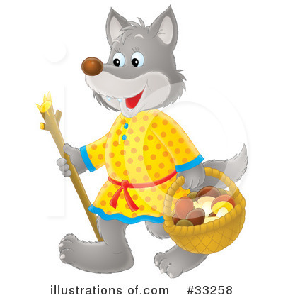 Royalty-Free (RF) Wolf Clipart Illustration by Alex Bannykh - Stock Sample #33258