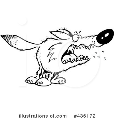 Wolf Clipart #436172 by toonaday
