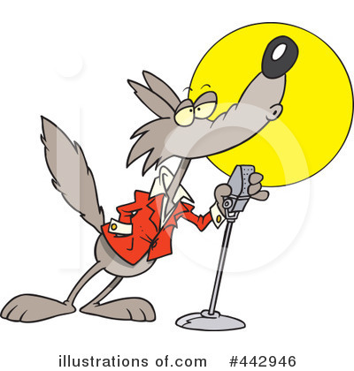 Royalty-Free (RF) Wolf Clipart Illustration by toonaday - Stock Sample #442946