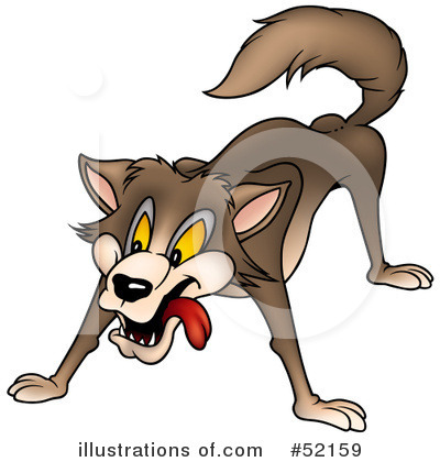 Royalty-Free (RF) Wolf Clipart Illustration by dero - Stock Sample #52159