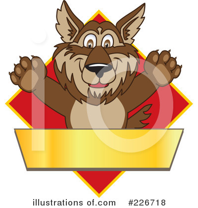 Wolf School Mascot Clipart #226718 by Mascot Junction