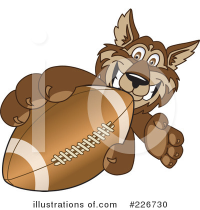 Royalty-Free (RF) Wolf Mascot Clipart Illustration by Mascot Junction - Stock Sample #226730