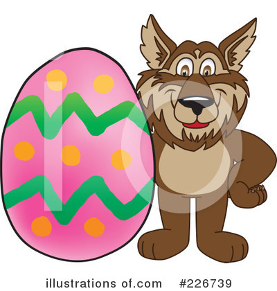 Royalty-Free (RF) Wolf Mascot Clipart Illustration by Mascot Junction - Stock Sample #226739