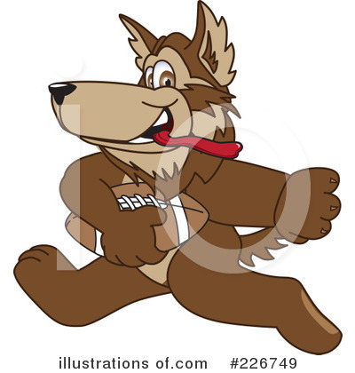 Wolf School Mascot Clipart #226749 by Mascot Junction