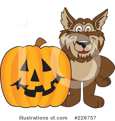 Wolf School Mascot Clipart #226757 by Mascot Junction