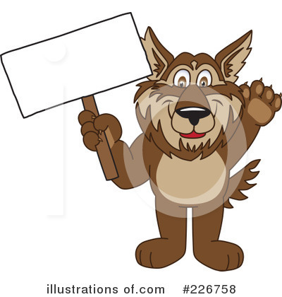 Wolf School Mascot Clipart #226758 by Mascot Junction
