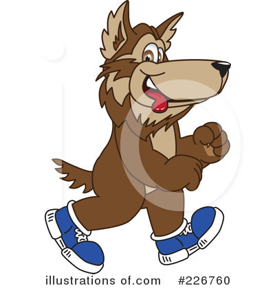 Wolf School Mascot Clipart #226760 by Mascot Junction