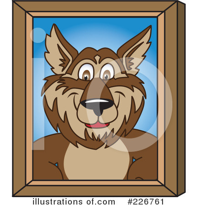 Wolf School Mascot Clipart #226761 by Mascot Junction