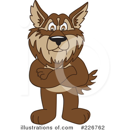 Wolf School Mascot Clipart #226762 by Mascot Junction