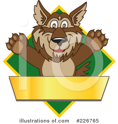 Wolf Mascot Clipart #226765 by Mascot Junction