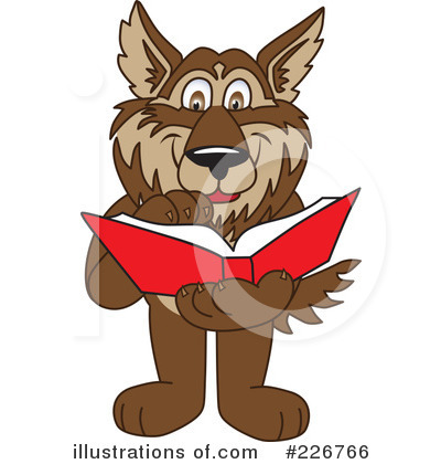 Wolf School Mascot Clipart #226766 by Mascot Junction