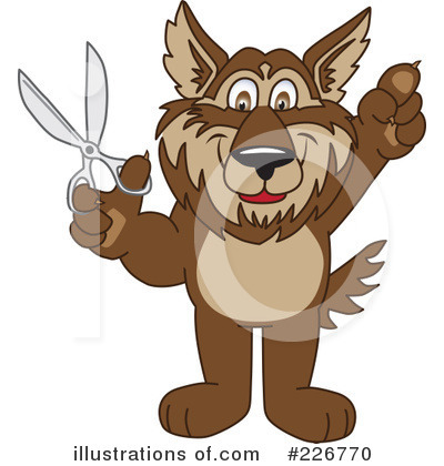 Wolf School Mascot Clipart #226770 by Mascot Junction