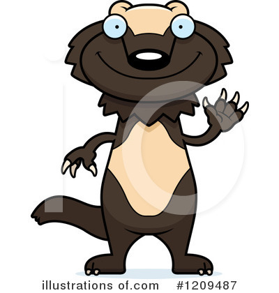 Royalty-Free (RF) Wolverine Clipart Illustration by Cory Thoman - Stock Sample #1209487