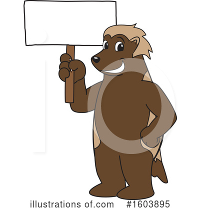 Royalty-Free (RF) Wolverine Mascot Clipart Illustration by Mascot Junction - Stock Sample #1603895