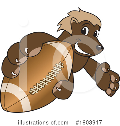 Royalty-Free (RF) Wolverine Mascot Clipart Illustration by Mascot Junction - Stock Sample #1603917