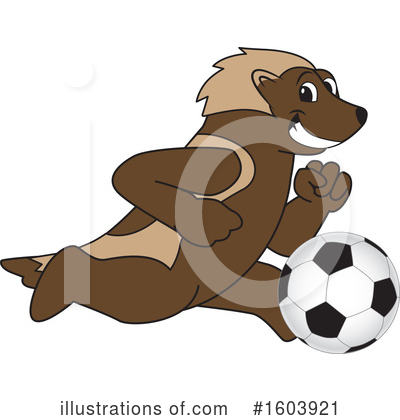 Royalty-Free (RF) Wolverine Mascot Clipart Illustration by Mascot Junction - Stock Sample #1603921