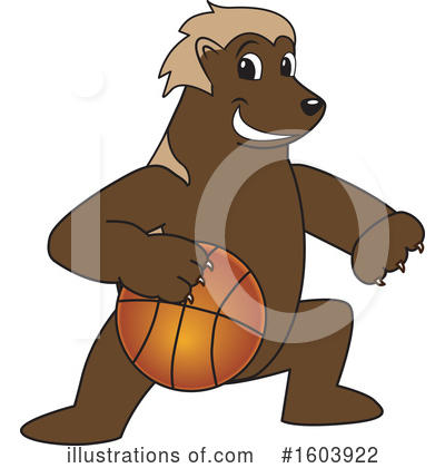 Royalty-Free (RF) Wolverine Mascot Clipart Illustration by Mascot Junction - Stock Sample #1603922