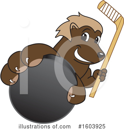 Royalty-Free (RF) Wolverine Mascot Clipart Illustration by Mascot Junction - Stock Sample #1603925