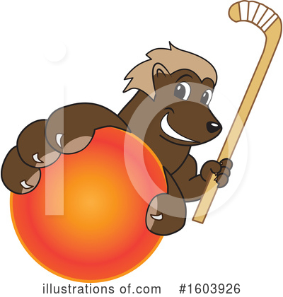 Royalty-Free (RF) Wolverine Mascot Clipart Illustration by Mascot Junction - Stock Sample #1603926
