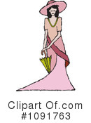 Woman Clipart #1091763 by Steve Klinkel