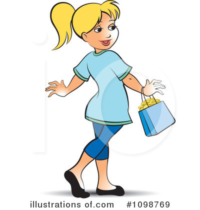 Royalty-Free (RF) Woman Clipart Illustration by Lal Perera - Stock Sample #1098769