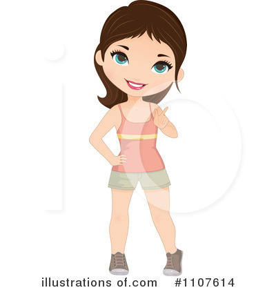Royalty-Free (RF) Woman Clipart Illustration by Melisende Vector - Stock Sample #1107614