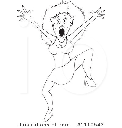 Royalty-Free (RF) Woman Clipart Illustration by Dennis Holmes Designs - Stock Sample #1110543