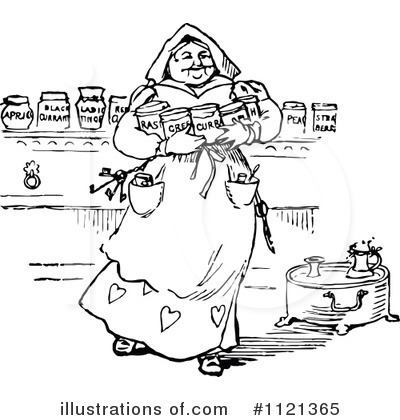 Royalty-Free (RF) Woman Clipart Illustration by Prawny Vintage - Stock Sample #1121365