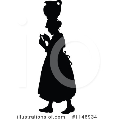 Royalty-Free (RF) Woman Clipart Illustration by Prawny Vintage - Stock Sample #1146934