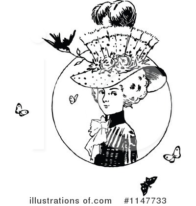 Royalty-Free (RF) Woman Clipart Illustration by Prawny Vintage - Stock Sample #1147733
