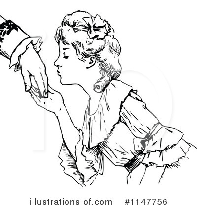 Royalty-Free (RF) Woman Clipart Illustration by Prawny Vintage - Stock Sample #1147756