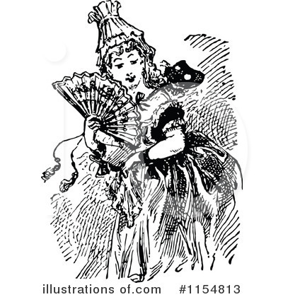 Royalty-Free (RF) Woman Clipart Illustration by Prawny Vintage - Stock Sample #1154813