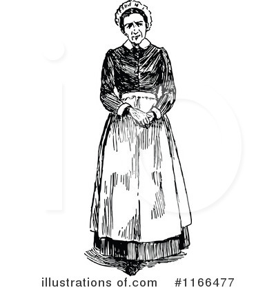 Royalty-Free (RF) Woman Clipart Illustration by Prawny Vintage - Stock Sample #1166477