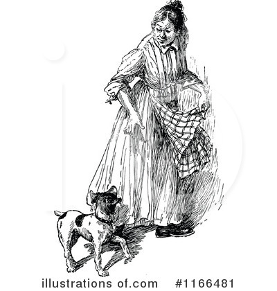 Royalty-Free (RF) Woman Clipart Illustration by Prawny Vintage - Stock Sample #1166481
