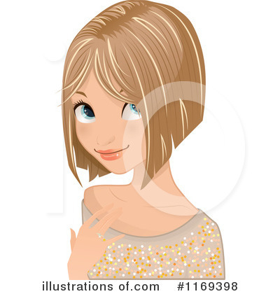 Bob Hairstyle Clipart #1169398 by Melisende Vector