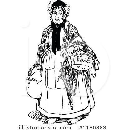 Royalty-Free (RF) Woman Clipart Illustration by Prawny Vintage - Stock Sample #1180383