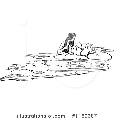 Mermaid Clipart #1180387 by Prawny Vintage