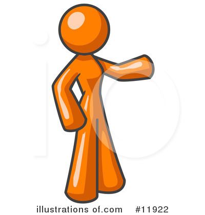 Orange Woman Clipart #11922 by Leo Blanchette
