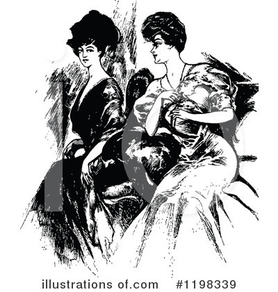 Royalty-Free (RF) Woman Clipart Illustration by Prawny Vintage - Stock Sample #1198339