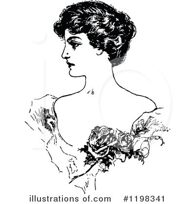 Royalty-Free (RF) Woman Clipart Illustration by Prawny Vintage - Stock Sample #1198341