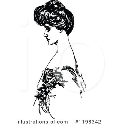 Royalty-Free (RF) Woman Clipart Illustration by Prawny Vintage - Stock Sample #1198342